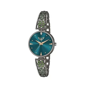 Analog Rose Gold Dial Metal Strap Watch for Girls