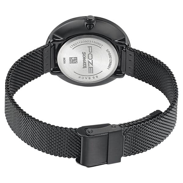 Analog White Dial Mesh Strap Watch for Women - Image 4