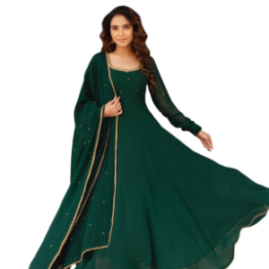 Womens Wear Gown With Dupatta Set