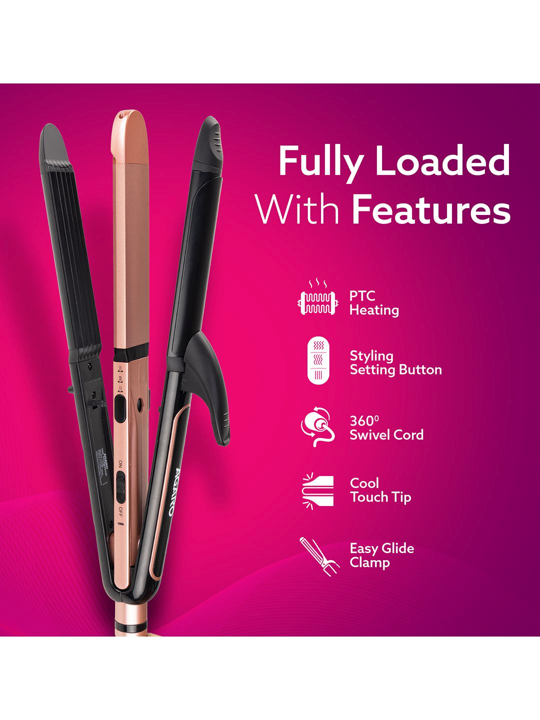 AGARO HS1119 3-in-1 Hair Styler - Image 2