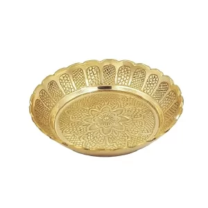 Shubhkart Nitya Brass Prasadam Vastu Nakshi Plate