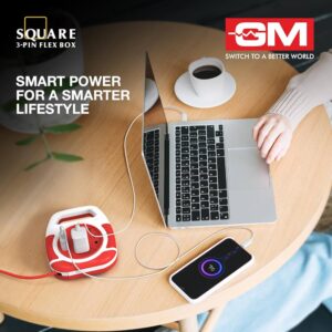 GM 3045 Square 3-Pin Flex Box with 4M Copper Cord