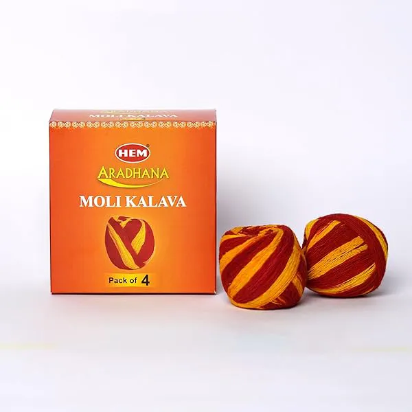 On Blow Cotton Kalawa Mauli Dhaga Roll for Puja
