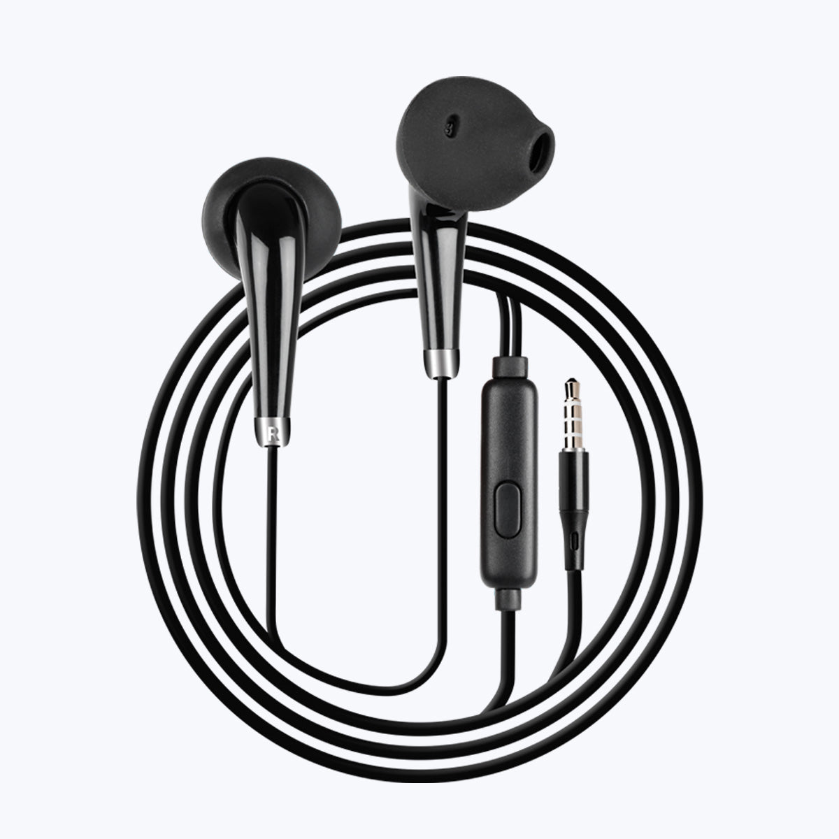Zebronics Zeb-Calyx Wired in Ear Earphones with Mic (Black)