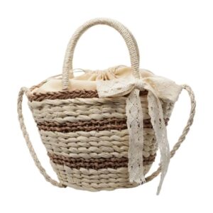 Jute Bucket Handheld Bag