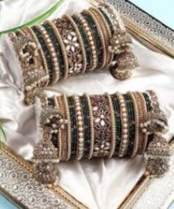 Silver Plated Handmade Bangles Set