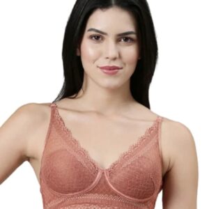 Longline Comfort Lace Bra for Women - Padded