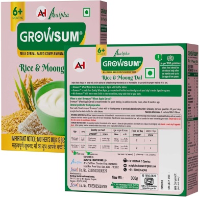 GROWSUMS RICE & MOONG DAL Cereal - Image 3