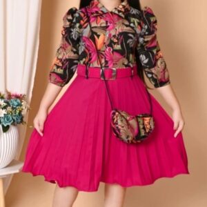 MM KOLKATA GARMENTS Girls' Midi/Knee Lenght Casual Dress