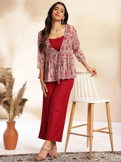 Top Pant Co-ords Set with Jacket - Image 3