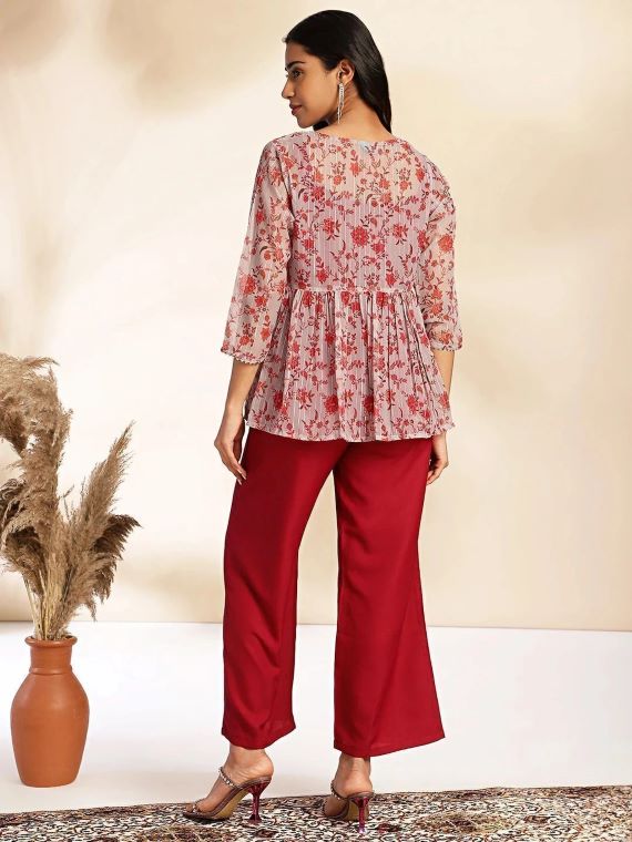 Top Pant Co-ords Set with Jacket - Image 4