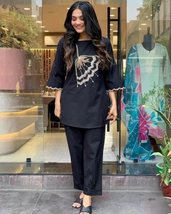 Emboidery Work Co-ord Set For Women