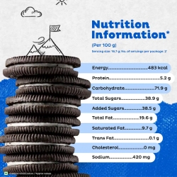 Cadbury Oreo Vanilla Flavour Creme Sandwich Biscuits - Image 4