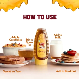 Dabur Honey Squeezy Totally Pure World's No.1 Honey Brand Buy 1 Get 1 Free - Image 4
