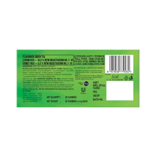Lipton Honey Lemon Green Tea Bags pack - Image 2