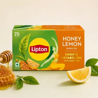 Lipton Honey Lemon Green Tea Bags pack