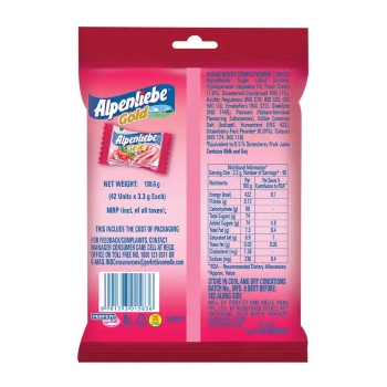 Alpenliebe Gold Cream Strawberry Toffee Pouch - Image 2