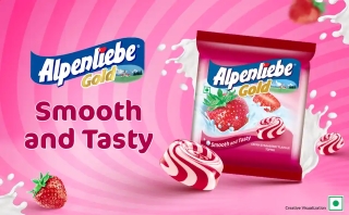 Alpenliebe Gold Cream Strawberry Toffee Pouch - Image 3