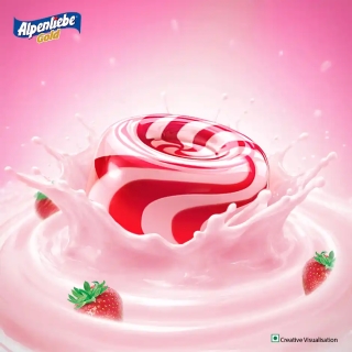 Alpenliebe Gold Cream Strawberry Toffee Pouch - Image 4