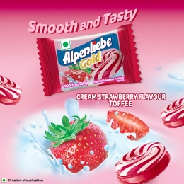 Alpenliebe Gold Cream Strawberry Toffee Pouch - Image 6