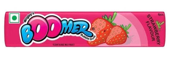 Boomer Strawberry Chewing Gum