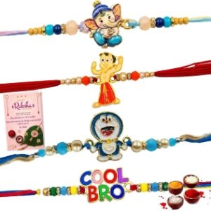 Fabbites Rakhi Combo Set of 4