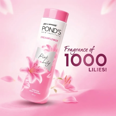 Pond's Dreamflower Pink Lily Perfume Body Powder