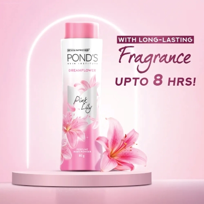 Pond's Dreamflower Pink Lily Perfume Body Powder - Image 7