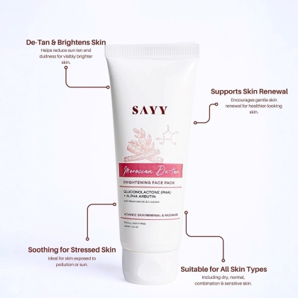 SAYY Moroccan De-tan Brightening Face Pack