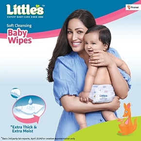 Little's Soft Cleansing Baby Wipes - Image 4