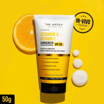 Dr. Sheth’s Sunscreen - SPF 50 PA++++ Ceramide & Vitamin C