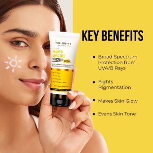 Dr. Sheth's Kesar & Kojic Acid Sunscreen SPF 50+ Pa++++ - Image 3