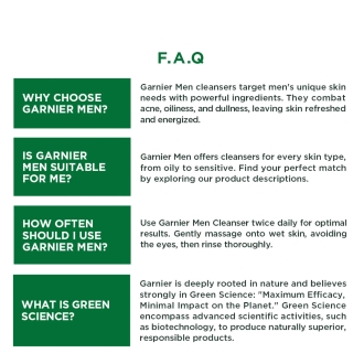Garnier Men Facewash| Brightening & Anti-Pollution, Turbo Bright Double Action| - Image 7