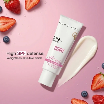 Good Vibes Berry Brightening Sunscreen SPF 50 PA++++ - Image 7