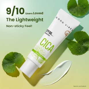 Good Vibes CICA Brightening Glow Sunscreen SPF 50 PA++++ - Image 4