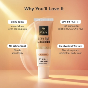Good Vibes Dewy Tint Sunscreen SPF 50 PA++++ - Image 3