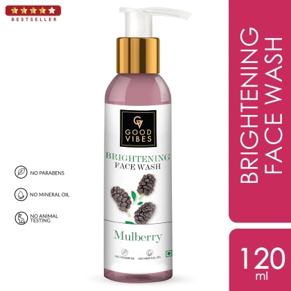 Good Vibes Mulberry Brightening Face Wash - Image 2