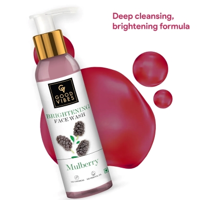 Good Vibes Mulberry Brightening Face Wash - Image 4