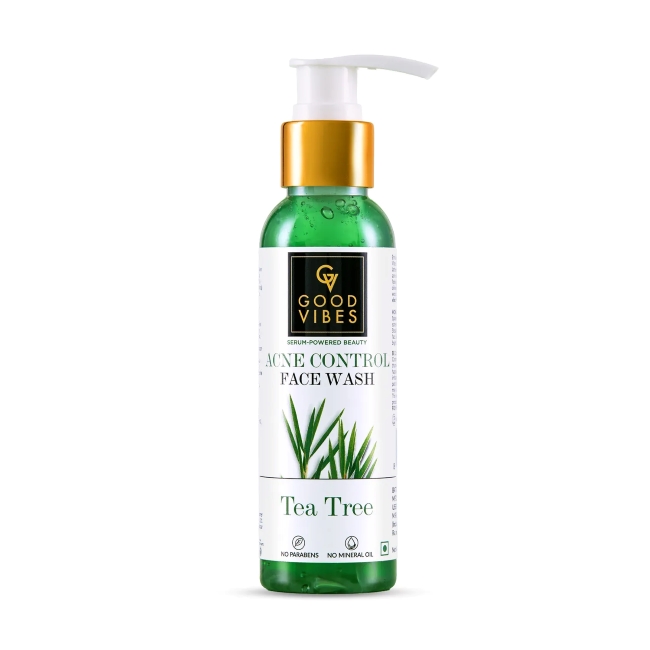 Good Vibes Tea Tree Acne Control Face Wash
