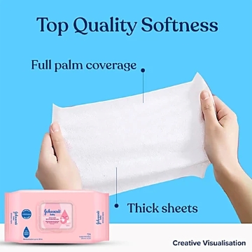 Johnsons Baby Skincare Wipes - Image 3