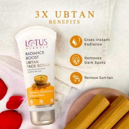 LOTUS HERBALS Radiance Boost Ubtan Face Scrub - Image 3