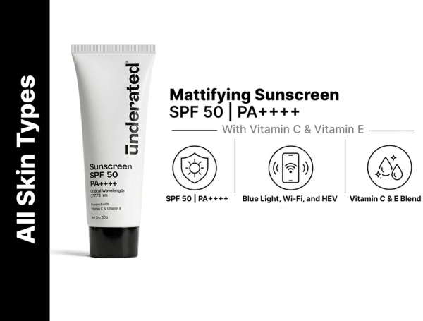 UNDERATED Sunscreen - SPF 50 PA++++