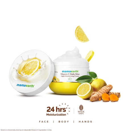 Mamaearth Vitamin C Daily Glow Light Moisturizing Cream - Image 3