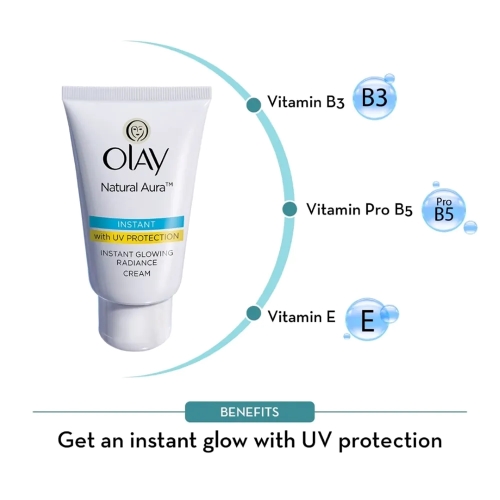 Olay Natural Aura| Instant Glowing Radiance cream - Image 4