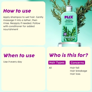 Plix Rosemary Advanced Anti Hair Fall Shampoo - Image 5